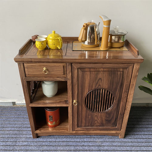 榆源祥茶台几茶水柜榫卯结构