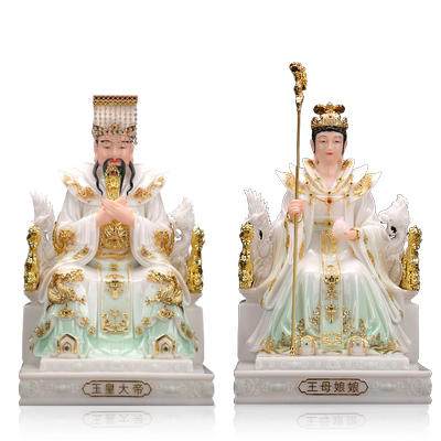 慈缘阁汉白玉玉帝王母西王母