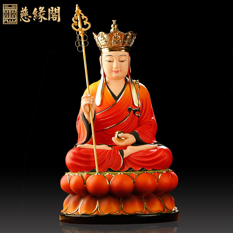 树脂地藏王菩萨地藏佛像摆件家用居家供奉神像客厅摆件家居装饰品