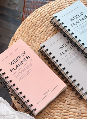 Weeks周计划本 week学习计划表每日线圈本自律打卡本时间管理大学生考研笔记本子日程本记事本weekly周计本