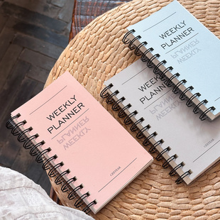 Weeks周计划本 week学习计划表每日线圈本自律打卡本时间管理大学生考研笔记本子日程本记事本weekly周计本