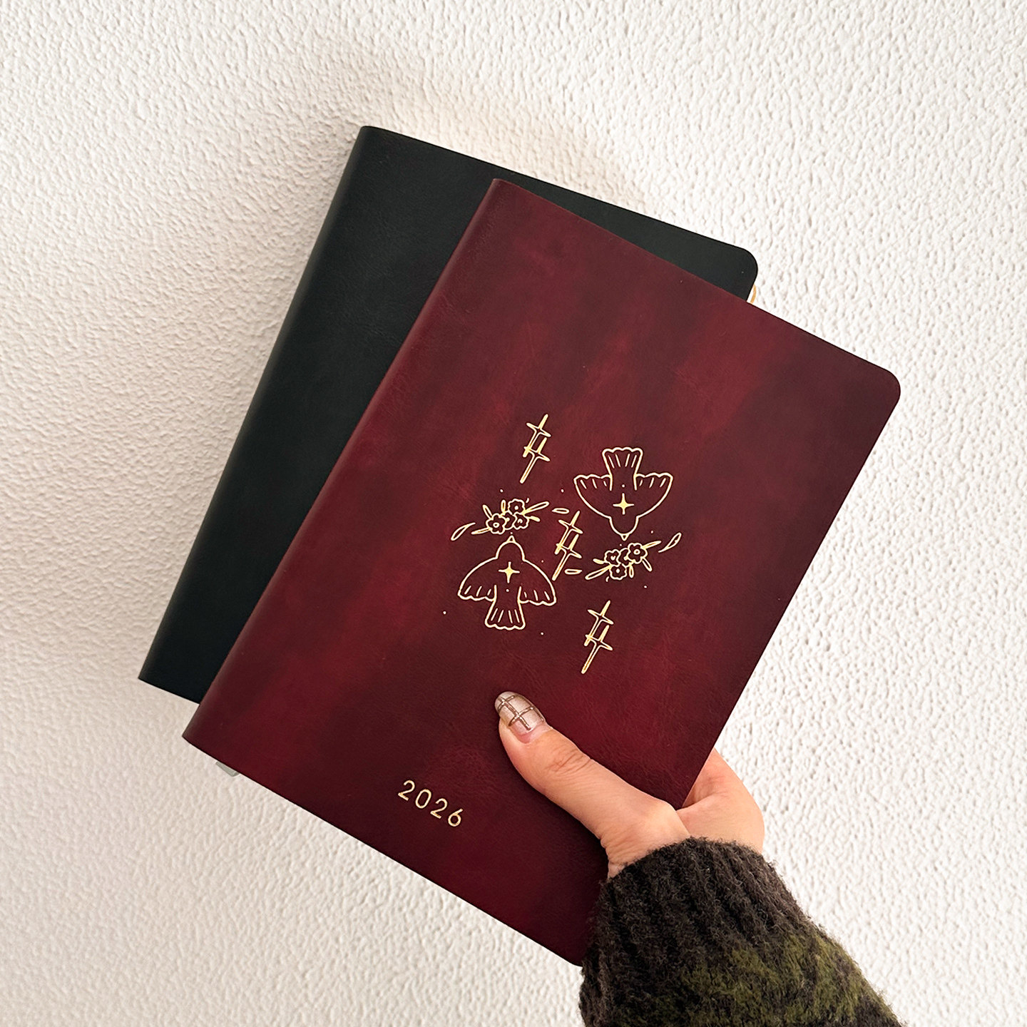 2026浪漫飞鸟日程本套装 两天一页新款每日计划本年历日记本笔记本子年度日历A5记事本效率手册手账本2026年