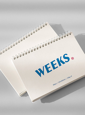 Weeks周计划本 week学习计划表每日线圈本自律打卡本时间管理大学生考研笔记本子日程本记事本weekly周计本