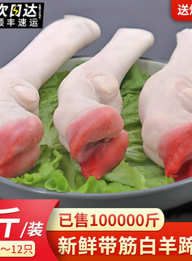 羊蹄子新鲜5斤整箱冷冻整只爪子羊头羊骨羊肉非熟食蹄子生羊脚蹄
