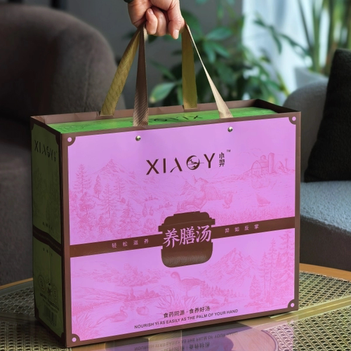 小羿人参花胶炖乌鸡养膳汤自热即食礼盒装家庭装速食加热