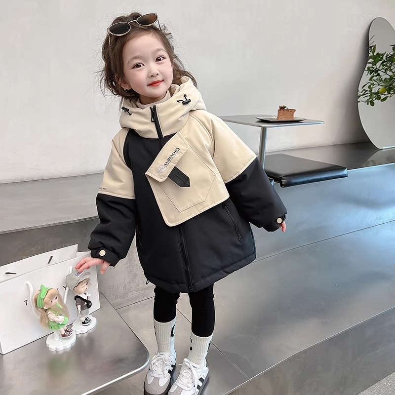 Uamtor女童中长款羽绒服棉服外套