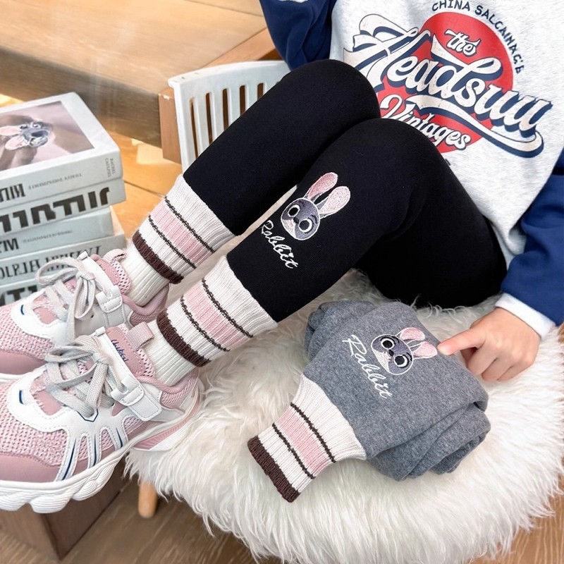 法国Uamtor女童加绒裤子秋冬款2025新款冬季休闲外穿一体绒打底裤,童装/婴儿装/亲子装,裤子,淘宝优惠券,粉丝福利购,淘宝优惠卷