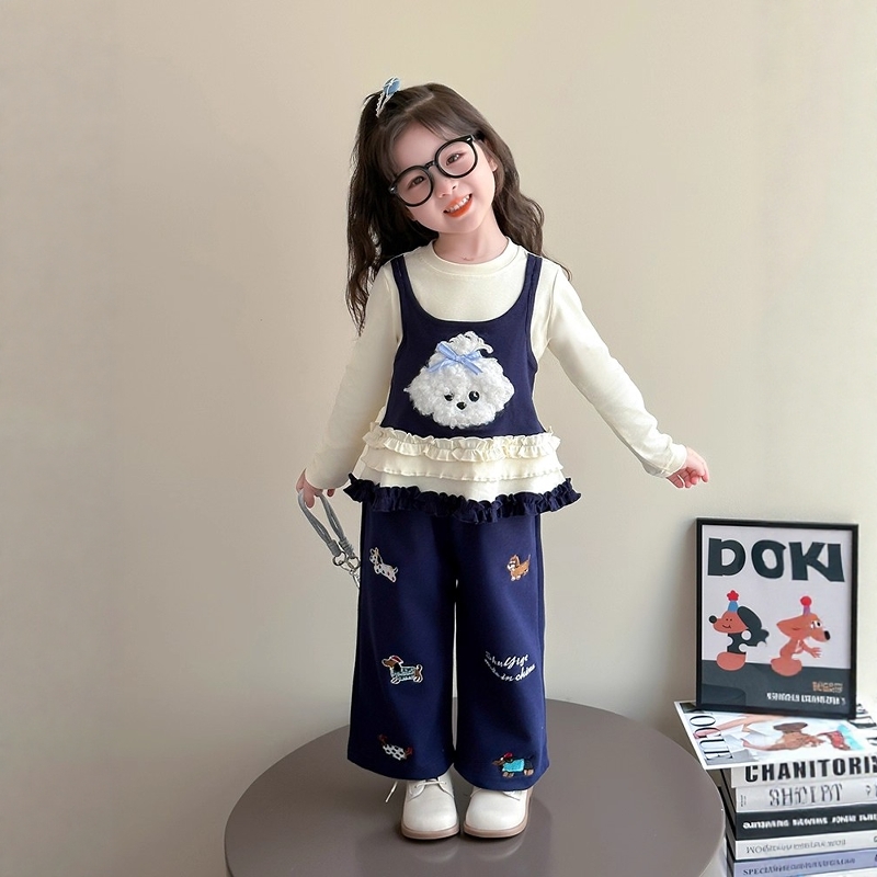 法国Uamtor女童洋气时髦炸街套装