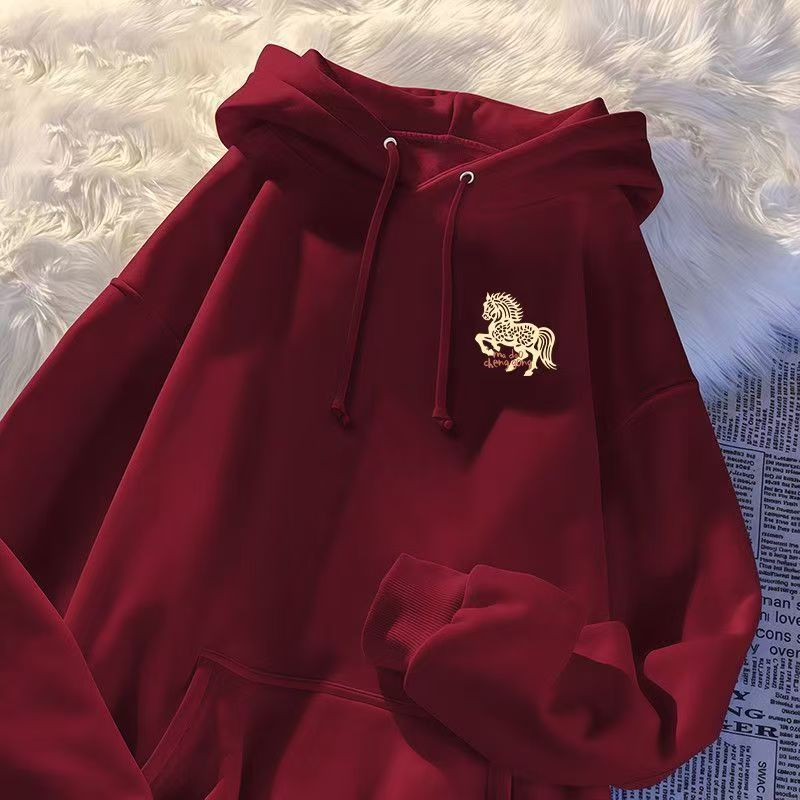 男童马年本命年加绒卫衣国潮ins