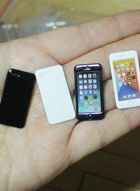 白色黑色手机 小布 BJD 6分 超小迷你仿真道具玩具YOSD特体兵人OB