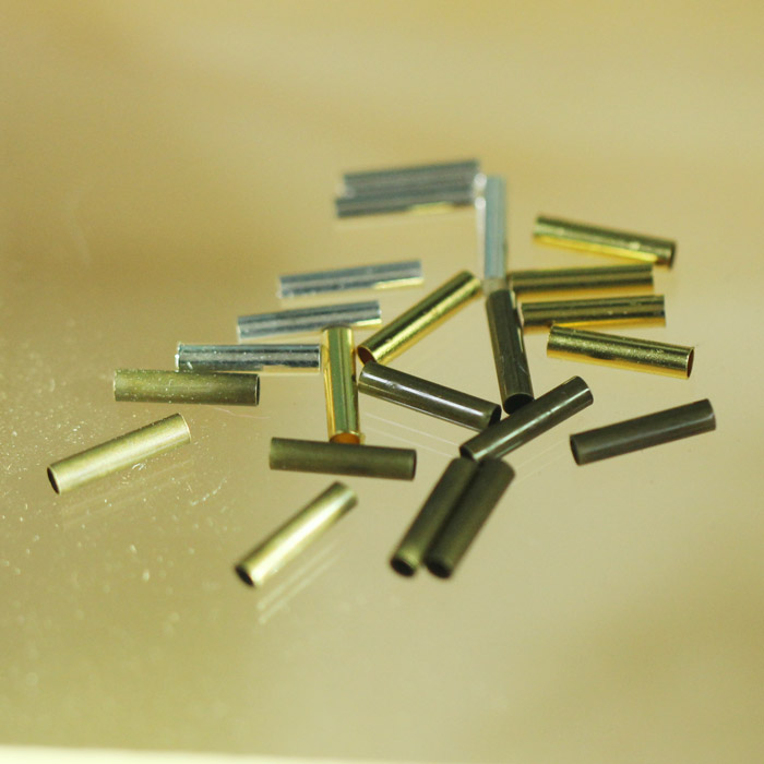 铜圆管长约8mm外径约2mm手工