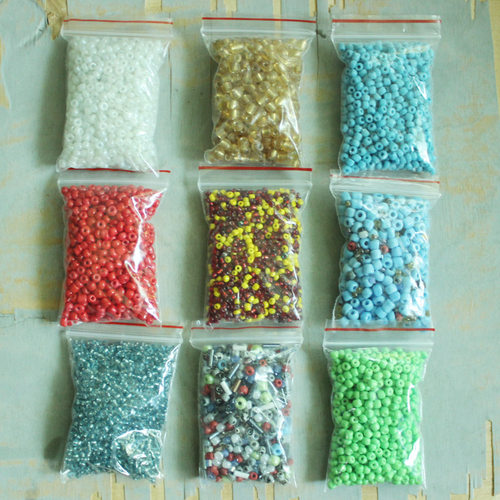 1元1包 2~4mm 手工DIY材料 串 BJD娃衣发饰头饰用玻璃瓷珠子米珠