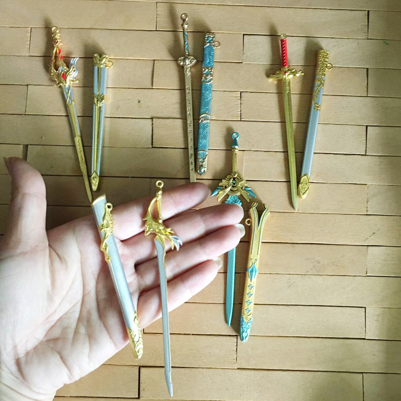 迷你玩具道具 古装剑 欧式剑 BJD摆件娃物68分娃娃用小布azone OB