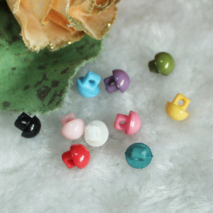 BJD娃娃衣 10个 OB11小布 蘑菇扣子10色彩色1元 5mm超小迷你光头扣