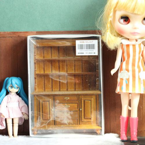 包邮现货 日本带回 AZONE 8分12分BJD OB11可用 食器棚 橱柜 复古