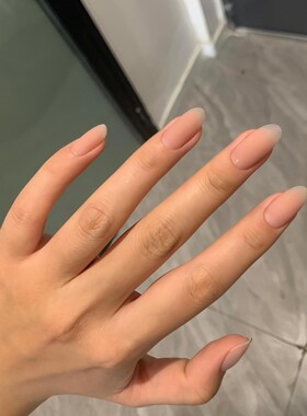 自然裸色磨砂穿戴指甲可拆卸法式新款美甲显白成品高级甲片贴片