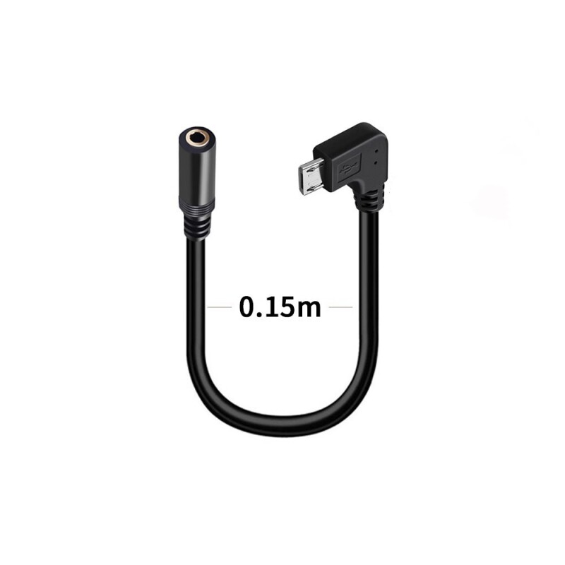 micro USB老式安卓转3.5母插口音频手表老年机手机声卡耳机转接头