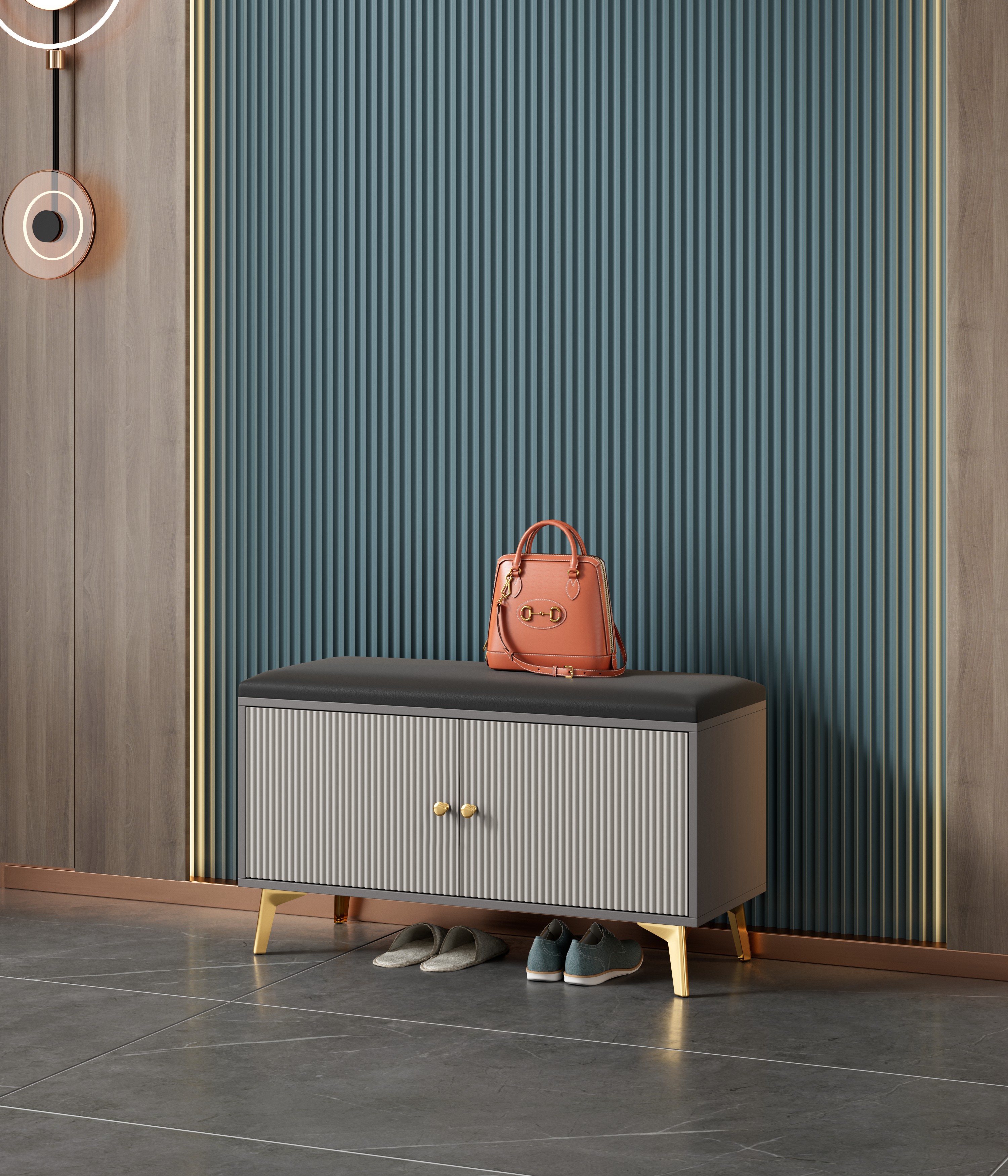 入户家用轻奢高级感换鞋凳简约鞋柜门口玄关穿鞋凳鞋柜床尾沙发凳