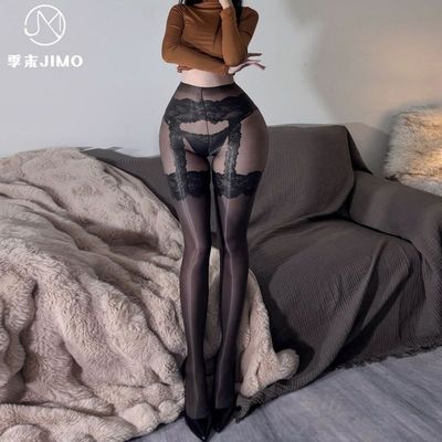 女纯丝袜超薄吊带极光吊带袜显瘦