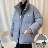 港风酒店X707P100148冬季保暖羊羔毛撞色双面穿刺绣棉衣男潮，男装棉衣，星座704（原B229）