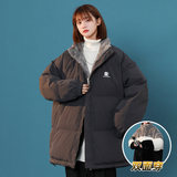 X707P100148中性风棉服男冬季加厚保暖立领双面穿羊羔毛棉衣，男装棉衣，星座704（原B229）