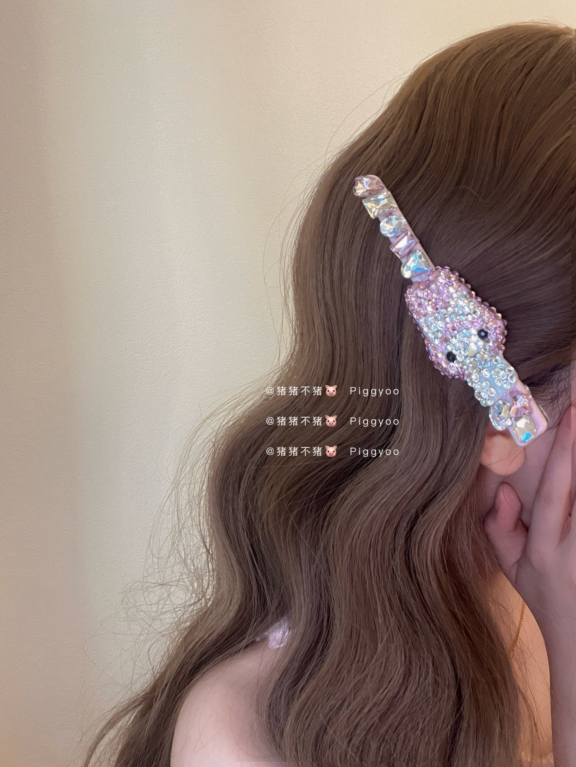 韩版新款高级感满钻美乐蒂发夹鸭嘴夹少女刘海侧边夹百搭发饰女