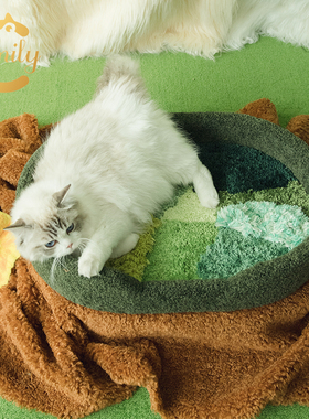 Camily奇迹花园猫窝猫爬架高级定制挪威苔藓森林的家耐抓毛绒