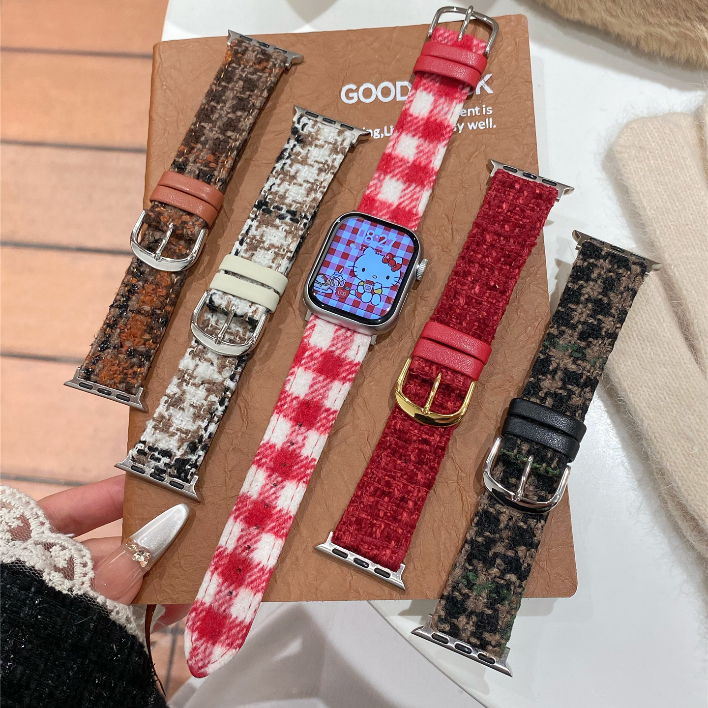 iwatch11表带苹果小香风皮质韩系