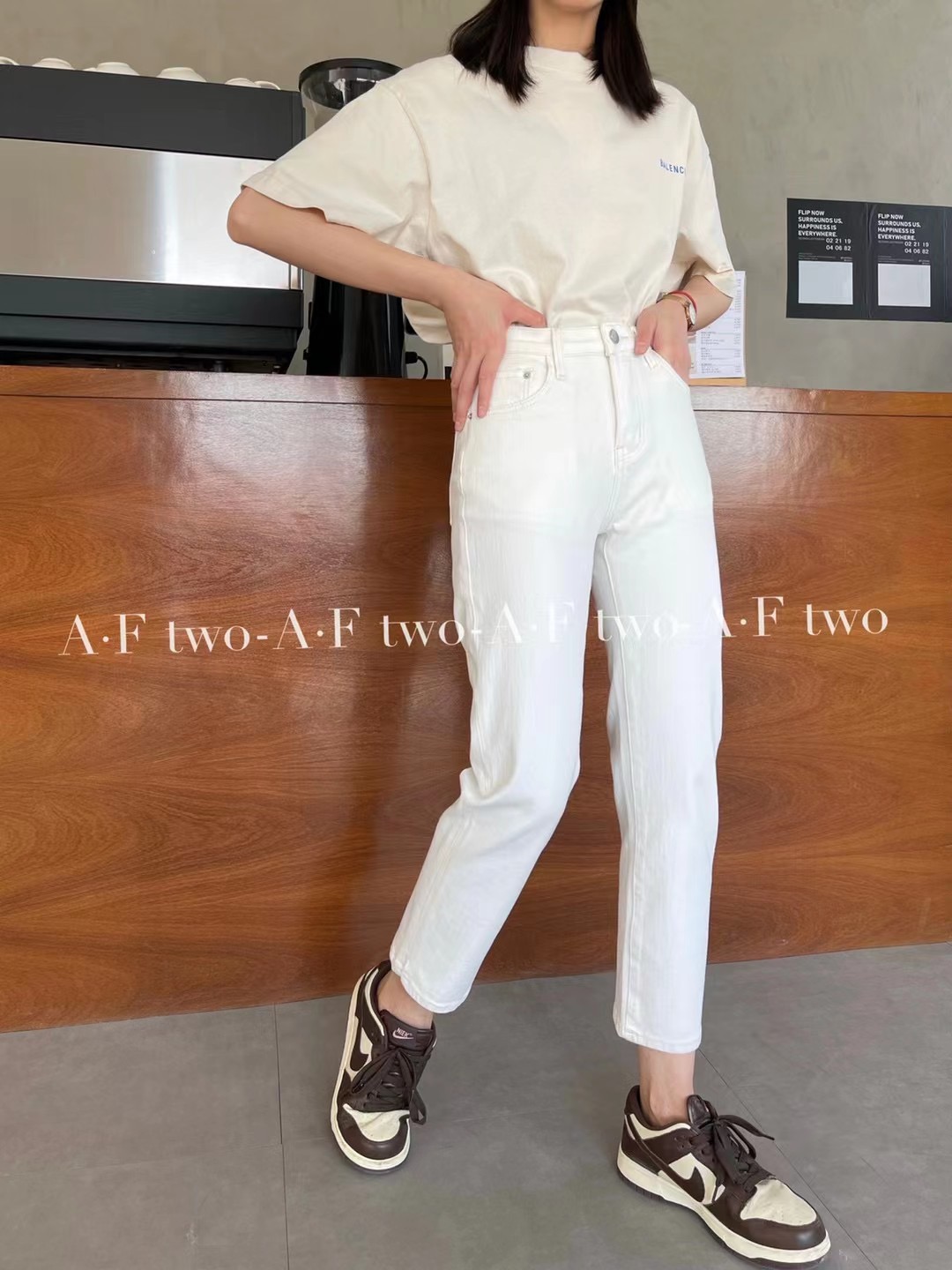 小直筒九分软弹力2022正品代嘉儿