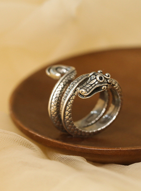 蟠龙~复古民族风生肖龙食指戒指