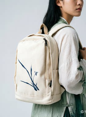 缘绘 原创中国风小清新古风汉服搭配布包双肩背包女韩版时尚休闲