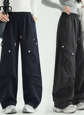 9491女童工装裤秋季儿童长裤运动裤休闲宽松洋气大童裤子潮