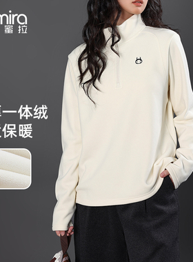 9670女童加绒打底衫立领半高领长袖秋冬内搭外穿儿童上衣