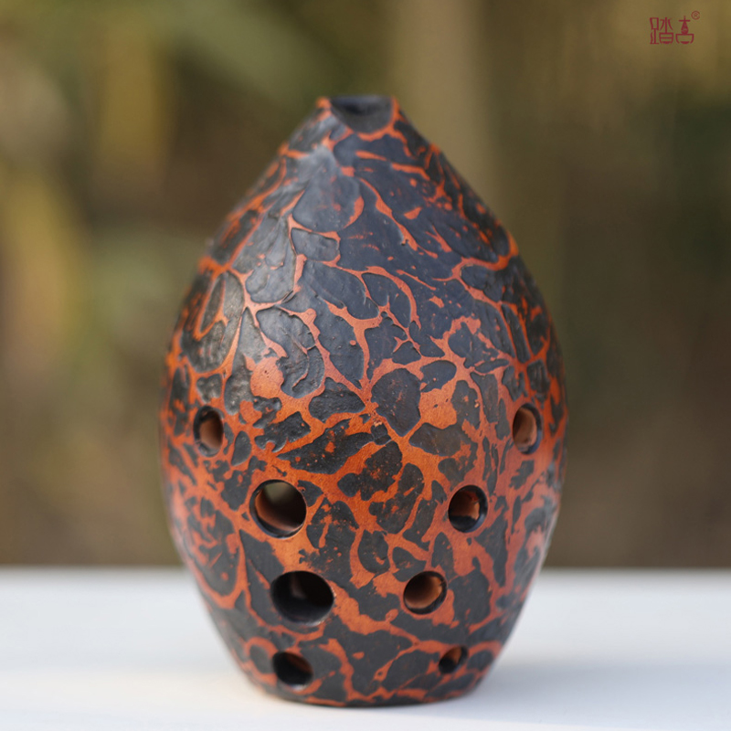 踏古陶埙十孔梨埙单腔埙专业梨形埙演奏古埙乐器初学民族吹奏乐器 踏古陶埙十孔梨埙单腔埙专业梨形埙演奏古埙乐器初学民族吹奏乐器