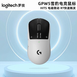 罗技GPW5雪豹无线电竞游戏鼠标 狗屁王5代 8K电磁微动 轻量化