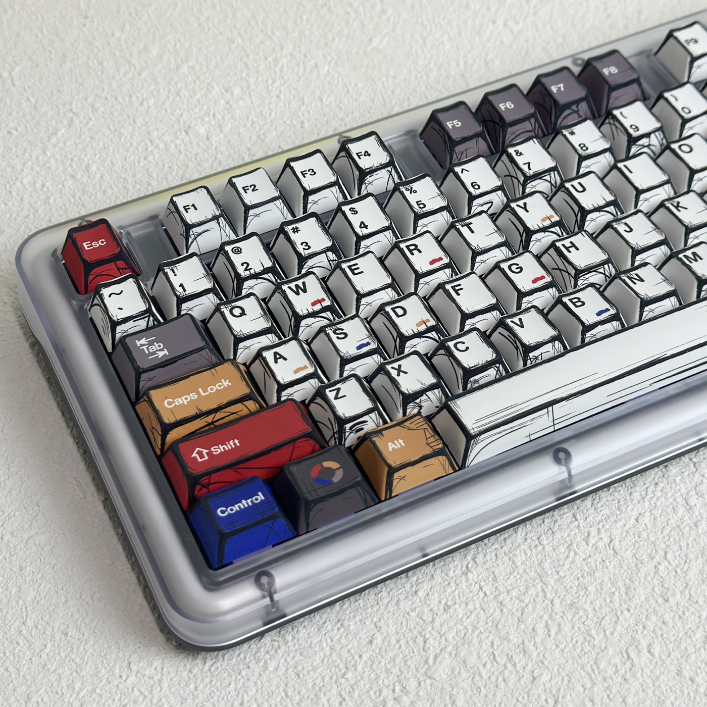 漫画原厂高度136键简约风格