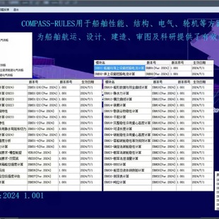 COMPASS海船规范计算软件V2024 1.001 可升级和定制公司名