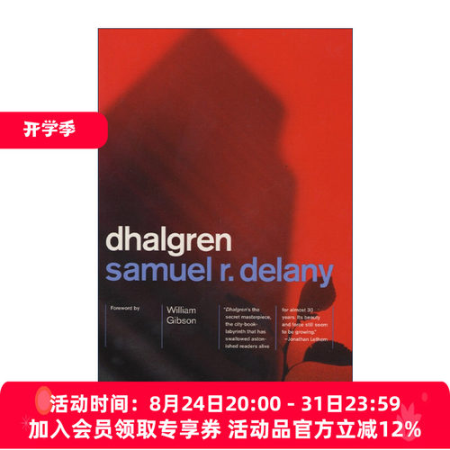 英文原版 Dhalgren 代尔格林 星云奖得主Samuel R. Delany 英文版 进口英语原版书籍