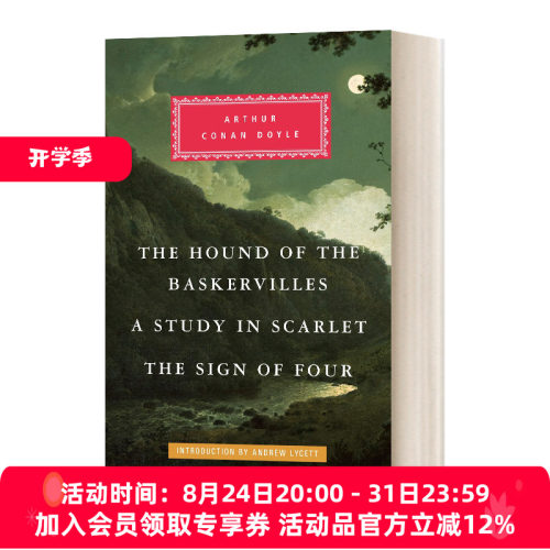 英文原版小说 The Hound of the Baskervilles 巴斯克维尔的猎犬 人人图书馆精装收藏版 英文版 进口英语原版书籍