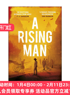 英文原版 A Rising Man 加尔各答谋杀案 Abir Mukherjee畅销小说 前苏格兰场警探印度探案系列1 英文版 进口英语原版书籍
