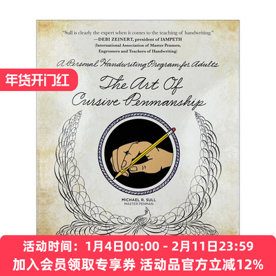 英文花式字体 英文原版 The Art of Cursive Penmanship 精装 螺旋装帧 英文版 进口英语原版书籍