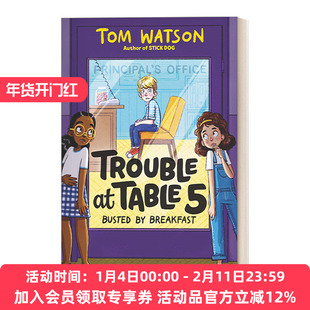 英文原版 Trouble at Table 5 #2 Busted by Breakfast 麻烦小分队2 儿童文学故事书初级章节书桥梁书 英文版 进口英语原版书籍