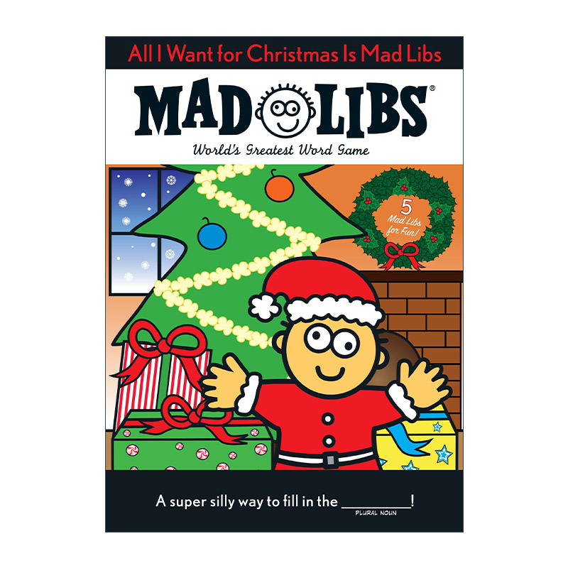 英文原版 All I Want for Christmas Is Mad Libs 圣诞节我想要的只有疯狂填词游戏 英文版 进口英语原版书籍