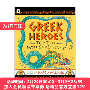 英文原版 Greek Heroes Top Ten Myths and Legends 希腊神话英雄 英文版 进口英语原版书籍