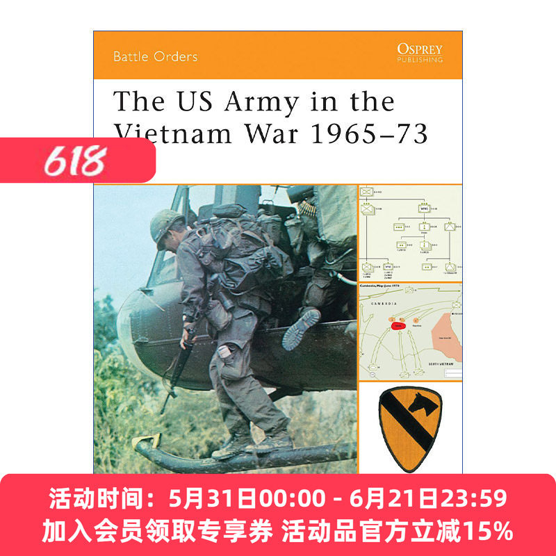 英文原版 The US Army in the Vietnam War 1965–73 越战中的美国军队 1965-1973 作战序列系列 英文版 进口英语原版书籍