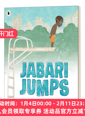 华研原版 英文原版 Jabari Jumps 贾巴里跳水 Gaia Cornwall 关于勇气的图书 儿童启蒙精美故事绘本 英文版 进口英语原版书籍
