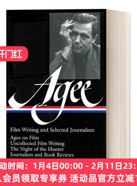 英文原版 James Agee 詹姆斯·艾吉 电影写作和精选新闻报道 普利策奖得主 精装美国文库 英文版 进口英语原版书籍