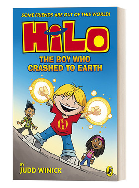 英文原版 Hilo The Boy Who Crashed to Earth 希罗漫画1 撞入地球的男孩 英版 贾德·维尼克 英文版 进口英语原版书籍