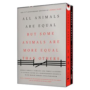 英文原版 and 套装 Animal Farm Book Set 书籍 英文版 进口英语原版 Boxed 1984 盒装 乔治·奥威尔两册经典 75周年 Orwell George
