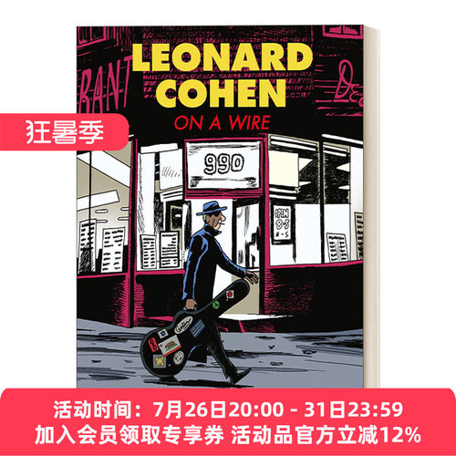 英文原版 Leonard Cohen 伦纳德科恩传记 精装漫画 英文版 进口英语原版书籍